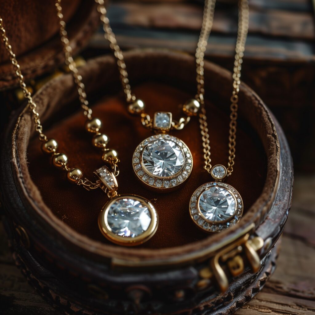 Men's Moissanite Necklaces